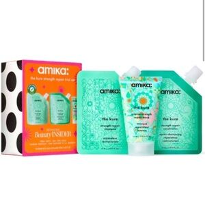 Amika The Kure Strength Repair Set in Green and Orange